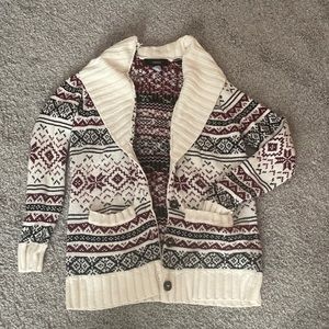 FOREVER 21 knitted button down cardigan with pockets